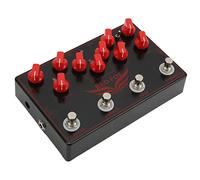 Pedal de Efecto de Guitarra Sintetizador, Synth DC 9V Multifuncional Delay Chorus Loop Overdrive Effects 4 en 1 Mini para Guitarras Eléctricas