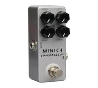 Pedal de efecto de guitarra True Bypass bajo compresor Pedal Overdrive 4 modos de efector Accesorios de guitarra duraderos