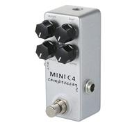 Pedal de efecto de guitarra, True Bypass, compresor de bajo, pedal overdrive 4 modos de efector, accesorios de guitarra duraderos
