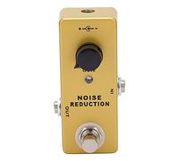 Pedal de Efecto de reducción de Ruido de Guitarra Profesional Murmullo de Alto Rendimiento de 26 dB con indicador LED para guitarristas eléctricos Metal Dorado