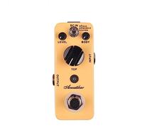 Pedal De Efecto De Simulador De Guitarra Acústica True Bypass Con 3 Modos Pedal De Guitarra De Carcasa Metálica Accesorios para efectos de guitarra