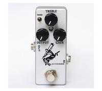 Pedal De Efecto Overdrive Para Guitarra, Bypass Verdadero, Carcasa De Metal, Piezas De Guitarra, Accesorios Para Guitarra Accesorios para efectos de guitarra (Color : Silver)