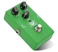 Pedal de Efecto para Guitarra, Overdrive Analógico, Verde, Control Nivel, Drive y Tono - Sonido Cálido y Natural, True Bypass, Compacto y Duradero