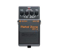 Pedal de efectos BOSS MT-2 Metal Zone clásico | Legendaria distorsión de ganancia alta para guitarra y bajo | Circuito de ganancia de doble etapa | Ecualizador activo de tres bandas