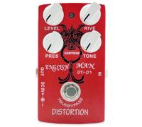 Pedal de efectos de distorsión de guitarra GP-04, ganancia horizontal de distorsión metálica para accesorios de guitarra media a alta, TONE/RIVE/PRES/TONE, diseñado para una verdadera derivación de