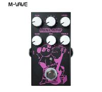 Pedal de efectos de distorsión - RNCYN - 9 efectos de amplificador - Ecualizador de 3 bandas - Potenciador de sonido - Portátil - Aluminio - Negro