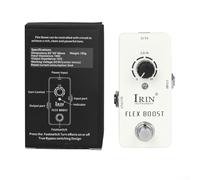 Pedal de efectos de guitarra con funciones Wah, distorsión, overdrive, delay, reverb y compresor (RS14 blanco)