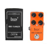 Pedal de efectos de guitarra con Wah, Distorsión, Overdrive, Delay, Reverb y compresión para una mejor jugabilidad (RS08 naranja)