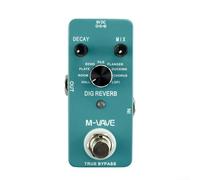 Pedal de efectos de guitarra digital MVAVE DIG REVERB con 9 tipos de reverberación para músicos e ingenieros de sonido