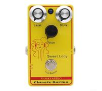 Pedal de efectos de guitarra, distorsión de retardo de reverberación de sobremarcha para guitarra eléctrica, procesador multiefectos para músicos (A)