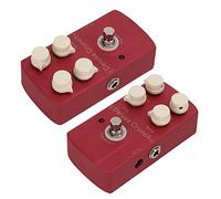 Pedal de Efectos de Guitarra Eléctrica Accesorios de Guitarra Pedal de Efecto único de Distorsión 9ma Metal Rojo