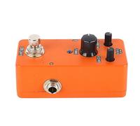 Pedal de efectos de guitarra eléctrica Mini amplificador de modulación Pedal de simulación Sonido potente Frecuencia ajustable Carcasa de metal Diseño portátil para músicos de (Orange Delay)