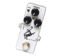 Pedal de efectos de guitarra eléctrica portátil de repuesto, carcasa de metal completa, aumenta el efecto de la guitarra, fácil de usar, efecto overdrive