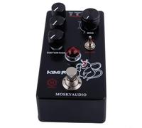 Pedal de efectos de guitarra Mosky King, distorsión de pelusa basado en el circuito Pro Co Rat Control de filtro de volumen, cuatro modos, sucio vintage, turbo, negro, compacto