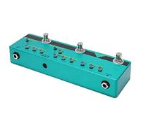 Pedal de Efectos de Guitarra Multi Efecto 5 en 1 Metal True Bypass Buffer para bajo eléctrico BE5 DC 9V Verde Pedal de Guitarra para músicos e intérpretes