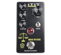 Pedal de efectos de guitarra, pedal de efectos de guitarra Fuzz Moskyaudio Big Fuzz Distortion Pedal de efectos de distorsión de guitarra Pedal de efectos de guitarra eléctrica Pedal de efectos de