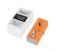 Pedal de efectos de guitarra portátil de estilo vintage, compresor de retardo de distorsión completa (J)