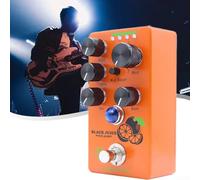 Pedal de efectos de guitarra, preamplificador de jugo negro, 4 modos, selección de pedales de efectos de guitarra, carcasa de metal completa, True Bypass