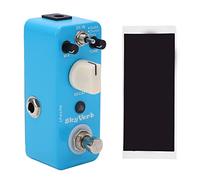 Pedal de Efectos Guitarra Azul, Metal, 3 Tipos de Reverb Digital, True Bypass - Carcasa Resistente, Señal Pura, Ideal para Músicos y Estudio