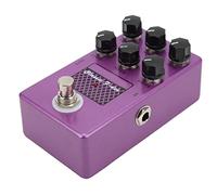 Pedal de Efectos Múltiples, Ajuste de 6 Perillas Entrada de 1 MΩ Salida de 1 KΩ Simulador de Altavoz con Menos Interferencias para Guitarra Eléctrica