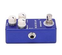 Pedal de Efectos para Guitarra, Delay Analógico Azul Mini - Sonido Claro y Ajustable, True Bypass para Guitarristas