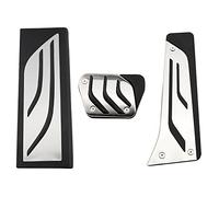 pedal de freno de pedal Para X5 X6 F15 F16 E70 E71 E72 2008-2020 En LHD Piezas Acero Inoxidable Acelerador Freno De Gas Reposapiés Pedal Pad(LHD AT With Rest)