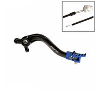 Pedal de freno trasero rfx pro series-punta fija-negro/azul para moto repuestos
