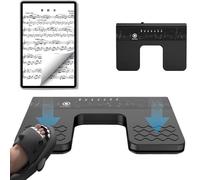 Pedal de giro de página inalámbrico, Bluetooth, para múltiples sistemas, recargable, silencioso, inalámbrico, controlador de lectura de música para páginas abatibles de software de música