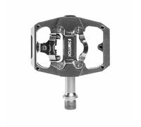 Pedal de grava - MTB plato interruptor automático o estándar aluminio CNC gris