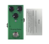 Pedal de guitarra de retraso analógico Mini guitarras de retraso analógico Efectos del pedal Efector con verdaderos tonos vintage de derivación para guitarristas eléctricos