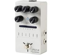 Pedal de guitarra de reverberación FLAMMA FS02, pedal de efectos digitales estéreo, 7 ranuras preestablecidas almacenables, 7 efectos de reverberación, sala, iglesia, cueva, placa, resorte, mod True
