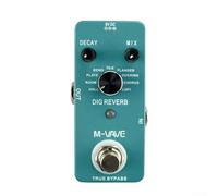 Pedal de guitarra digital MVAVE DIG REVERB con 9 tipos de reverberación para músicos