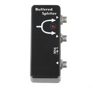 Pedal de guitarra divisor amortiguado para señal y cables largos en configuraciones de doble amplificador
