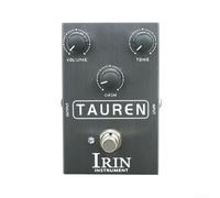 Pedal de guitarra eléctrica profesional, Overdrive con compresión, pedal de efecto de aleación de aluminio portátil (gris)