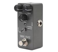 Pedal de Guitarra Fuzz, Pedales de Efectos Eléctricos Mini Tipo único DC 9V True Bypass, Pedal de Fuzz de Guitarra Perilla de Control de Ganancia de Tono de Volumen Ajustable