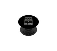 Pedal de Guitarra Iron Crunch Divertido diseño de Entrenamiento de Gimnasio PopSockets PopGrip Adhesivo