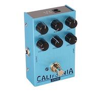 Pedal de Guitarra Overdrive, Guitarra Eléctrica del Tamaño Adecuado Efectos Pedal de Accionamiento Buena Apariencia Estructura Estable para Producción Musical (AN 32 Azul claro)