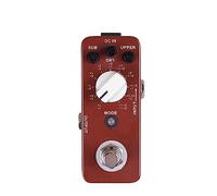Pedal De Guitarra Pedal De Efecto De Guitarra De Micro Octava 11 Modos De Octava Bypass Verdadero Accesorios De Guitarra De Carcasa De Metal Completo Accesorios para efectos de guitarra