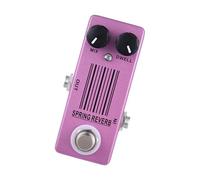 Pedal de guitarra portátil con reverberaciones de resorte con sonido retro y carcasa de metal Textura de aleación de aluminio para guitarra eléctrica Sonido de reverberación antiguo