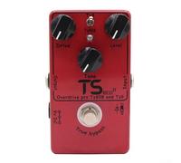 Pedal de impulso Overdrive para guitarra, pedal de efecto Overdrive con modo dual TS9 y TS808 para fuente de alimentación DC9V 100mA Guitarras eléctricas y bajos