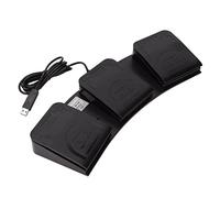 Pedal de Interruptor de Acción de Control de Pie USB, 3 Teclas Controlador MIDI Control de Interruptor de Pie Pedal de Acción de Teclado de Computadora Programable Personalizado para Videojuegos, Tecl