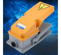 Pedal de interruptor de pie robusto con carcasa de aluminio fundido, SPDT de 15 A y larga vida útil para operación de maquinaria