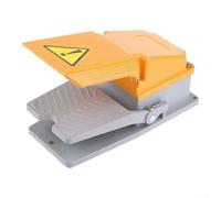 Pedal de interruptor de pie SPDT de 15 A, resistente con protección, diseñado para aplicaciones industriales