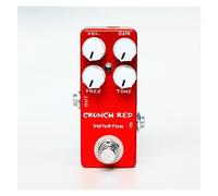 pedal de modulación de guitarra Distorsión Roja Efecto De Guitarra Pedal Crunch Distortion Micro Pedal De Guitarra Efecto Pedal Accesorios De Guitarra