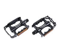 Pedal de MTB de aluminio Newton negro con jaula de aluminio negro 9-16" rodamien