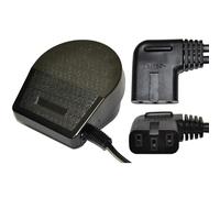 Pedal de pie con conector de ángulo de 3 pines y cable (negro) para máquinas de coser Pfaff & Gritzner y AEG