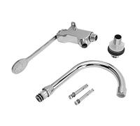 Pedal de pie de acero inoxidable Válvula de control de la válvula de la válvula del grifo de agua Toque de agua con apagado automático para el lavabo de la cocina Baño Hospital