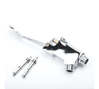 Pedal de pie grifo para lavabo, agua fría, latón 304, acero inoxidable 304, higiénico para hospital, escuela, oficina, público, conector de 1/2 pulgadas, plata