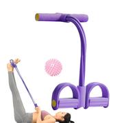 Pedal De Pie Pedal Cinta De Tensión De 4 Mangueras Fitness De Cuerda, Cuerda De Yoga Elástica | Dispositivo De Entrenamiento De La Banda De Tren En Casa, Entrenamiento De Banda De Ejercicios De Sentad