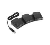 Pedal de Pie USB para PC, Interruptor de Pie Triple, Pedal de Teclado, Tecla de CombinacióN Personalizada, Pedal de Juego de PC para Teclado de